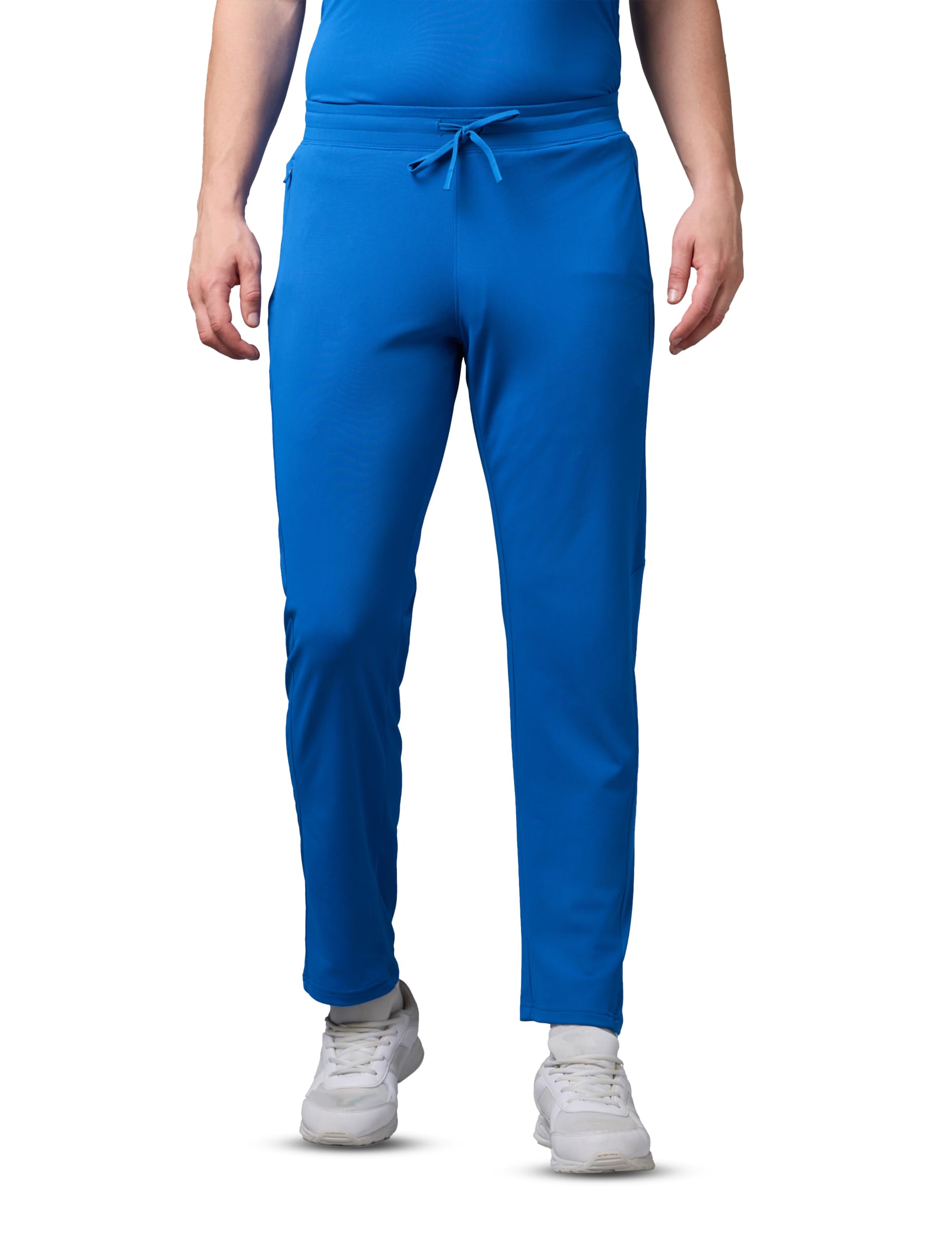 TECHNOSPORT Men Solid Slim Fit Sports Trackpants Techno Dry UPF50+ Polyester Mid Rise Drawstring Track Pant for Men Gym Workout Joggers Casual Quick Dry-picture-38