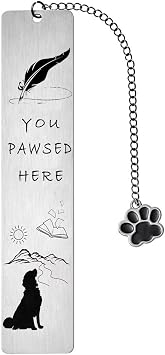 Dog Bookmark Book Marks for Reading Women Book Lovers Gifts Dog Lovers Gifts Dog Themed Gifts for Dog Mom Dad Dog Owner Gifts Bookworm Gifts Christmas Birthday Gifts Golden Retriever Lovers Gifts