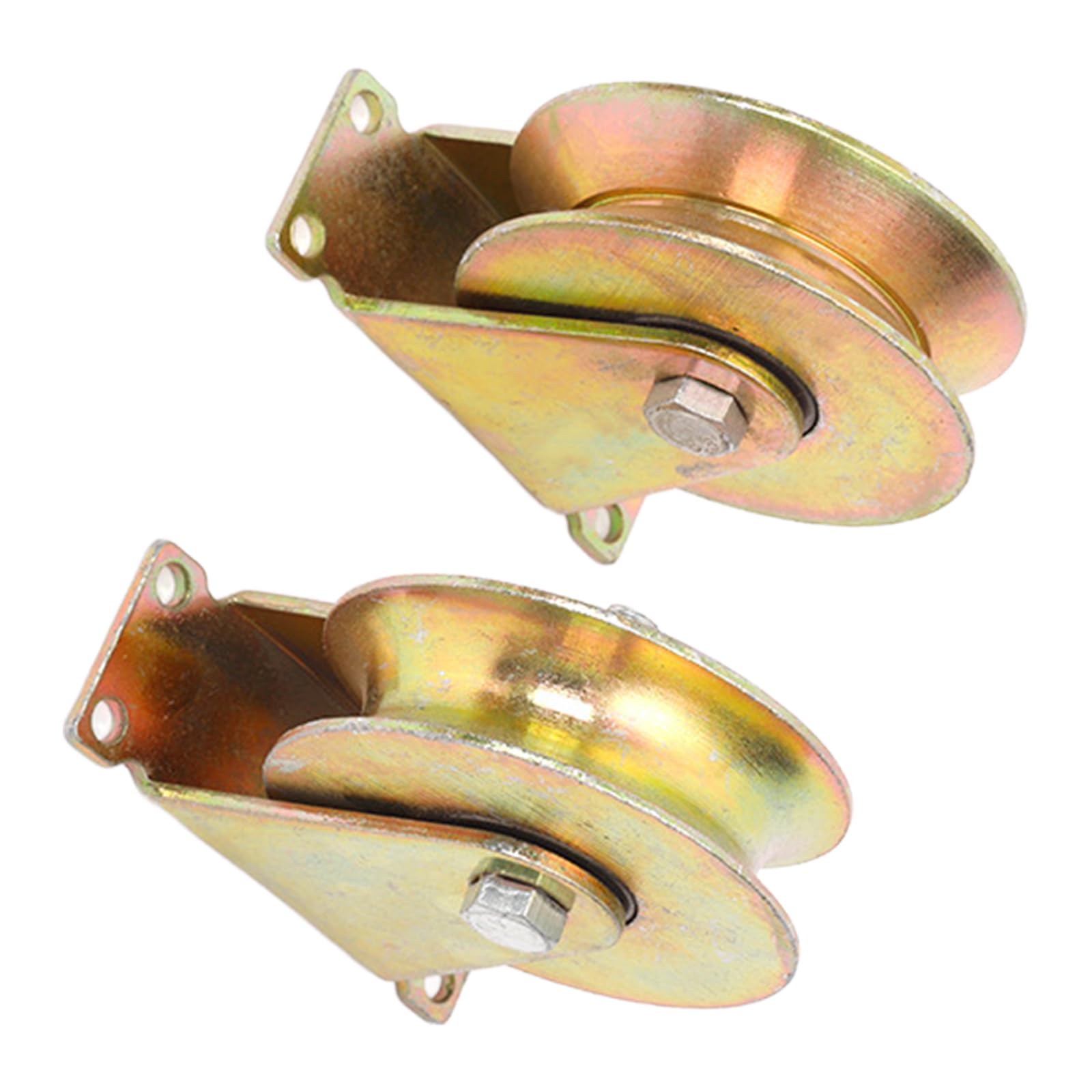 Rouleaux en U pour rail tube carré galets 60 mm pour porte lourde et câble