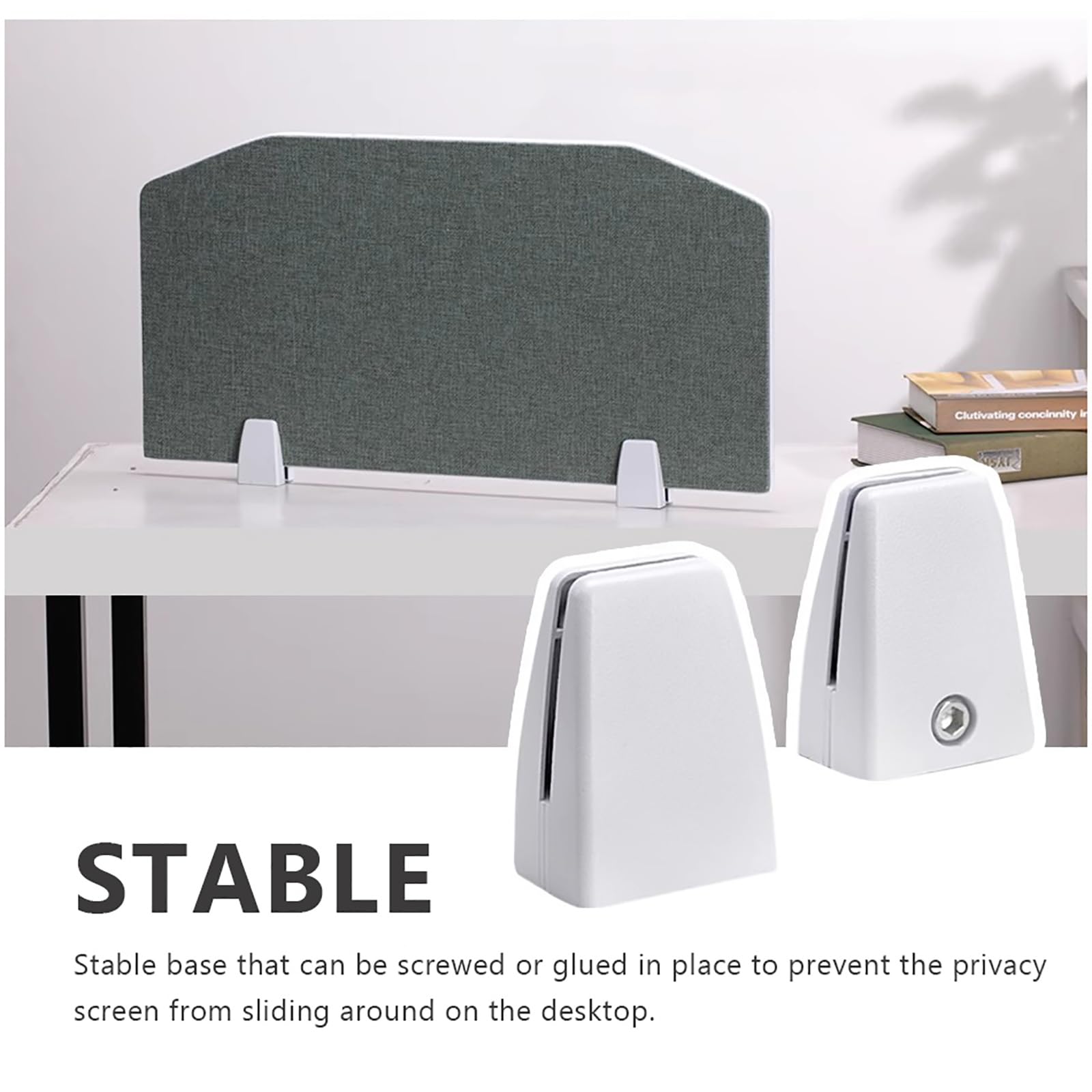 Séparateur de bureau léger de 120 cm, panneau d'intimité insonorisé, cloison gris foncé pour la maison, l'école et le bureau – 1 pièce, solution de réduction du bruit peu encombrante