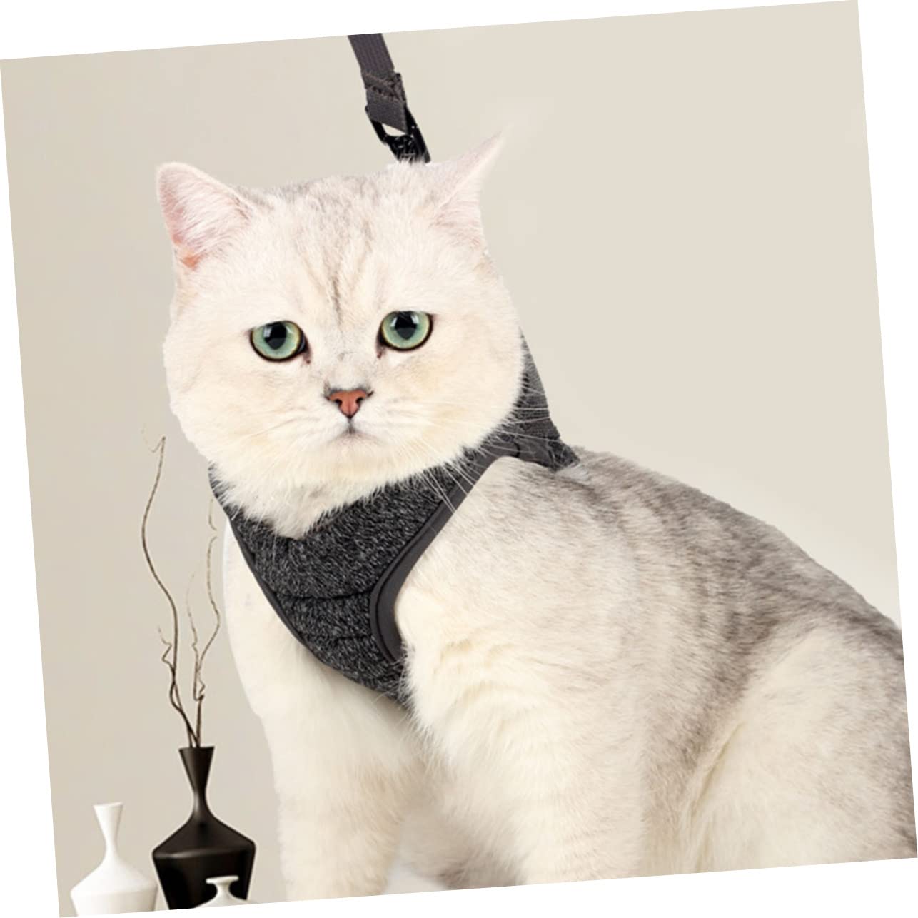 INOOMP 3piezas Arnés para Gatos y Cómodo Arnés Antitirones De Pecho Transpirable Diseño s