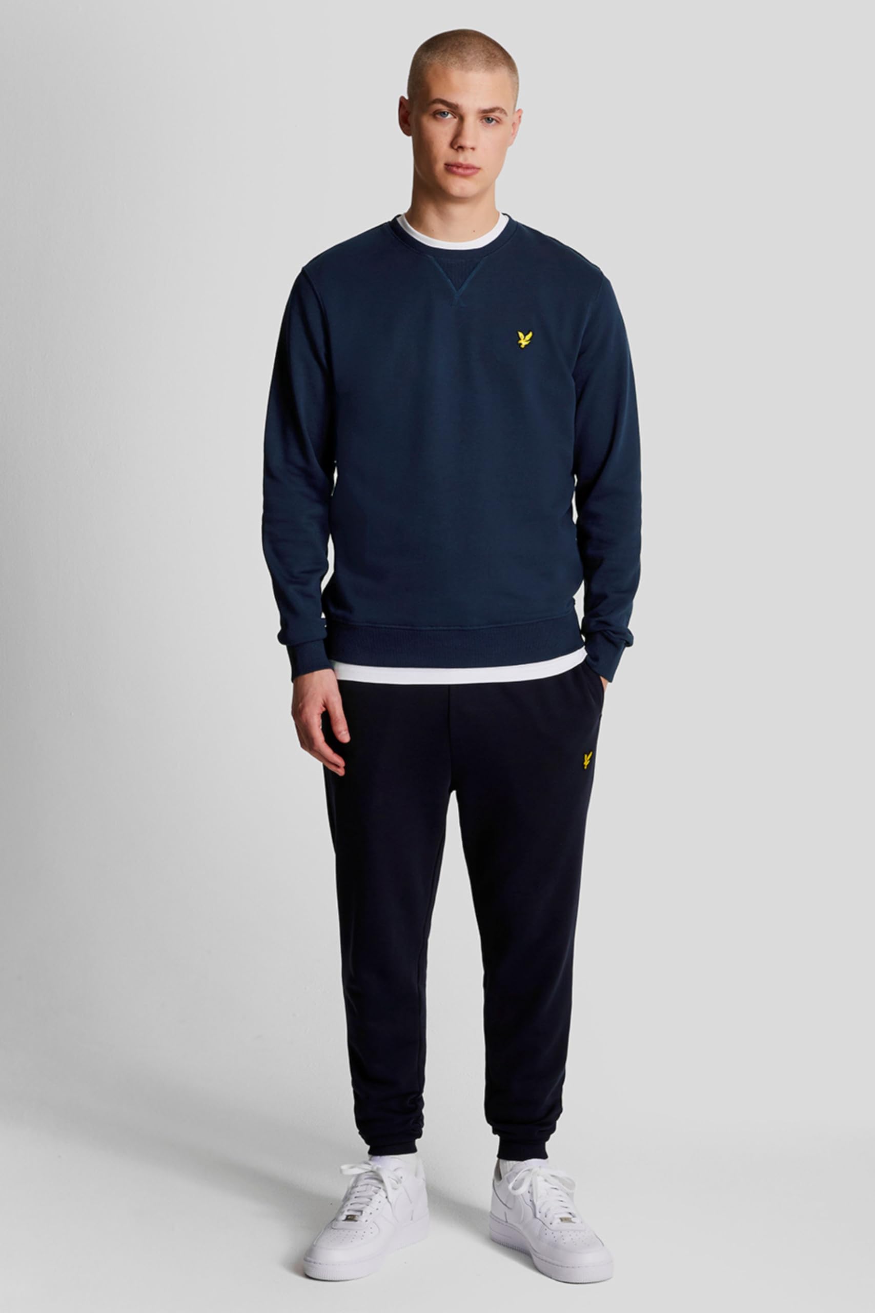 FELPA Uomo LYLE & SCOTT 1874 ML424VOG CREW NECK Z99 NAVY