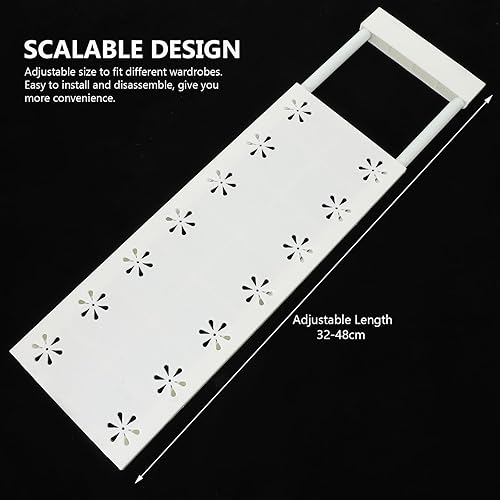 Miniatura 4 de Alipis Estante de tensión ajustable para armario, estante de almacenamiento expandible para organización de armario, multifuncional, fácil