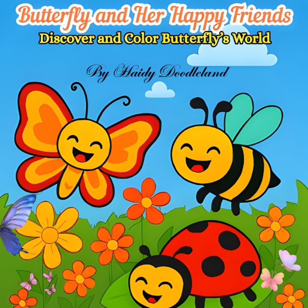 Butterfly and her friends: Discover and color butterfly's world