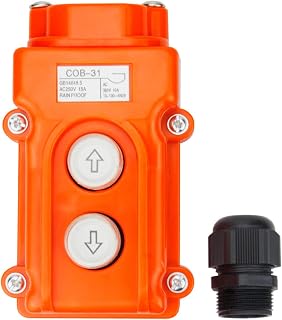 Electrical Buddy Monmentary Up Down Button Hoist Pushbutton Switch COB31 AC250V 15A AC380V 10A