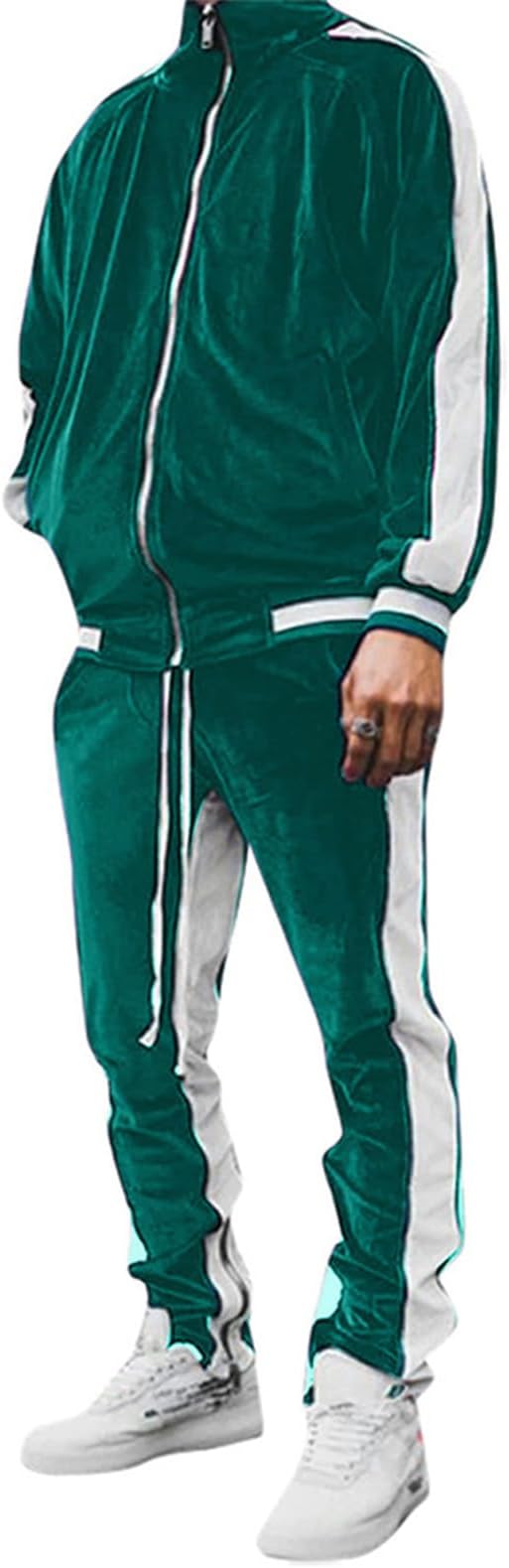 full green adidas tracksuit