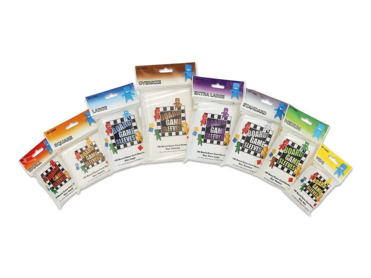 Arcane Tinmen - 100 Bustine Protettive Per Carte Da Gioco, Formato Medium (57x89 Mm), Senza Acidi, Per Munchkin, Ticket To Ride E Altri