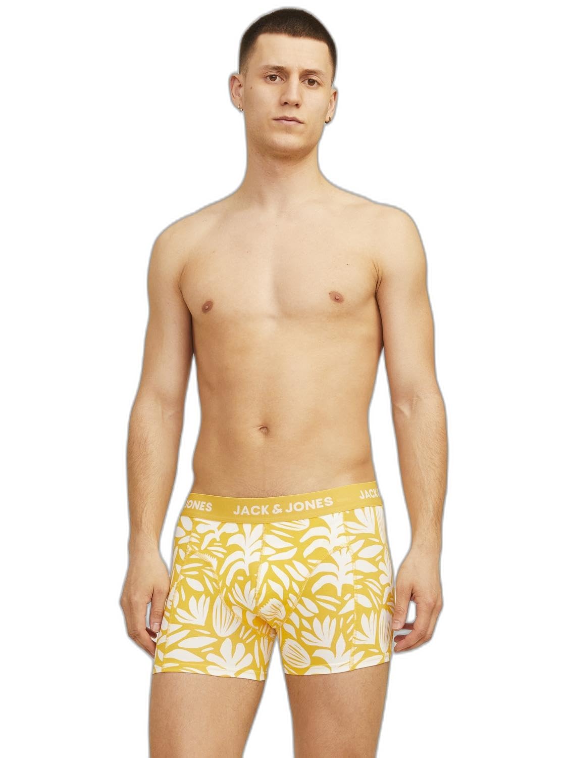 JACK & JONES JACMARBELLA Trunks Pack of 3, Dazzling Blue/Pack:daffodil - Dazzling Blue, S