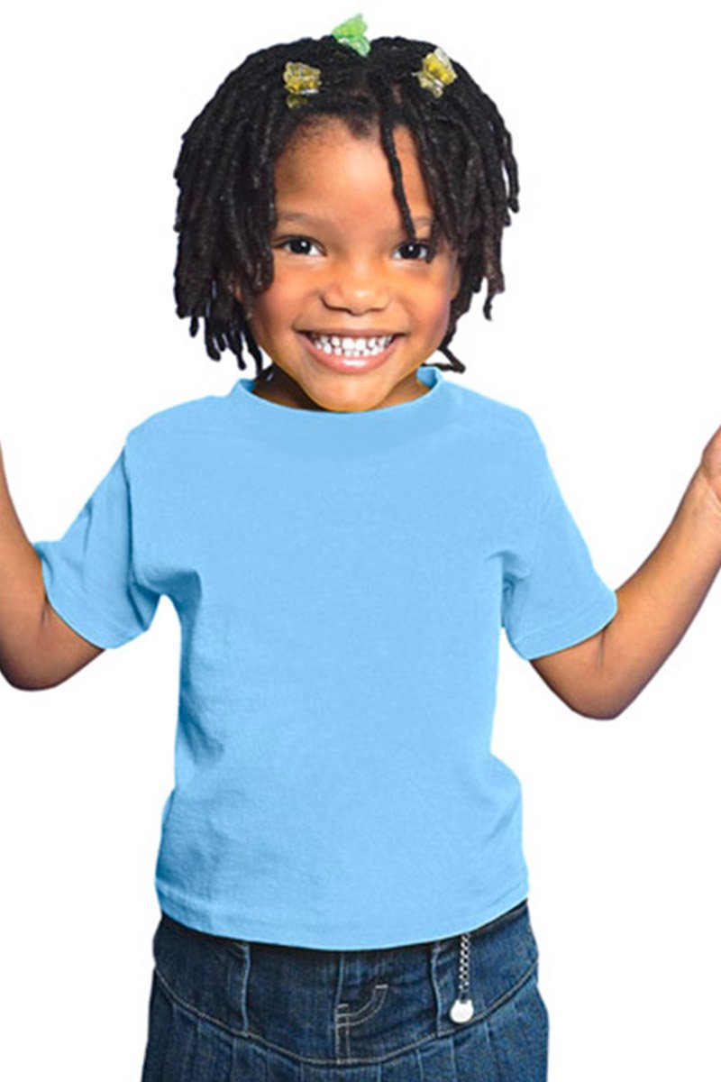 RABBIT SKINS 5.5 oz. Jersey Short-Sleeve T-Shirt (RS3301) Light Blue, 4T