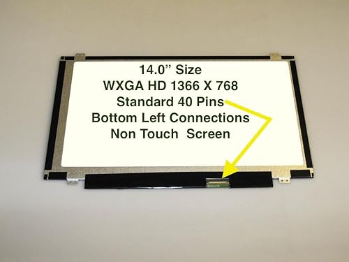 Gateway ID49C14U - Pantalla LCD para portátil (14.0 pulgadas, WXGA HD LED, repuesto compatible)