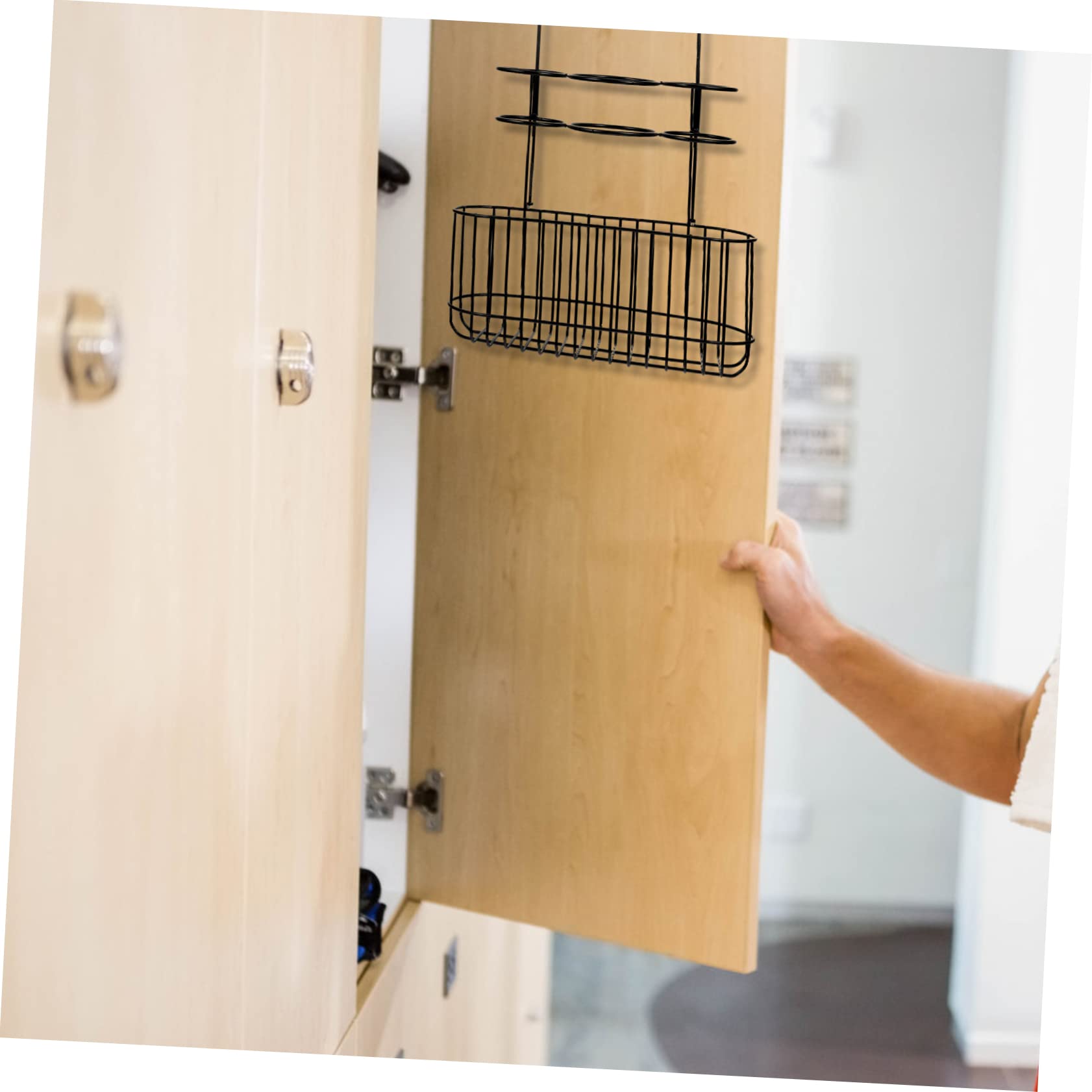 1pezzi Porta Asciugacapelli Da Parete Ferro Supporto Per Organizzazione Soggiorno Bagno Design Semplice e Funzionale Facile Da Installare Per Casa e Ufficio