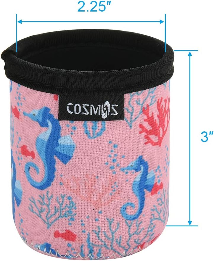 CM Soft Neoprene 7.5 Fl Oz Mini Can Sleeves Insulators Can Cooler Sleek Can Covers for Energy Drink & Beer Cans (7.5 OZ Nature Pattern (4 Pcs)) - Image 3