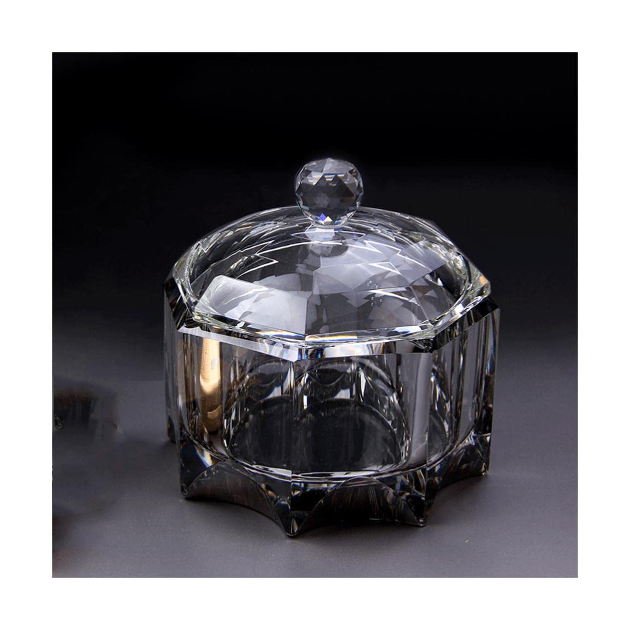 Cendrier anti-cendres volantes en verre cristal protecteur de fumée