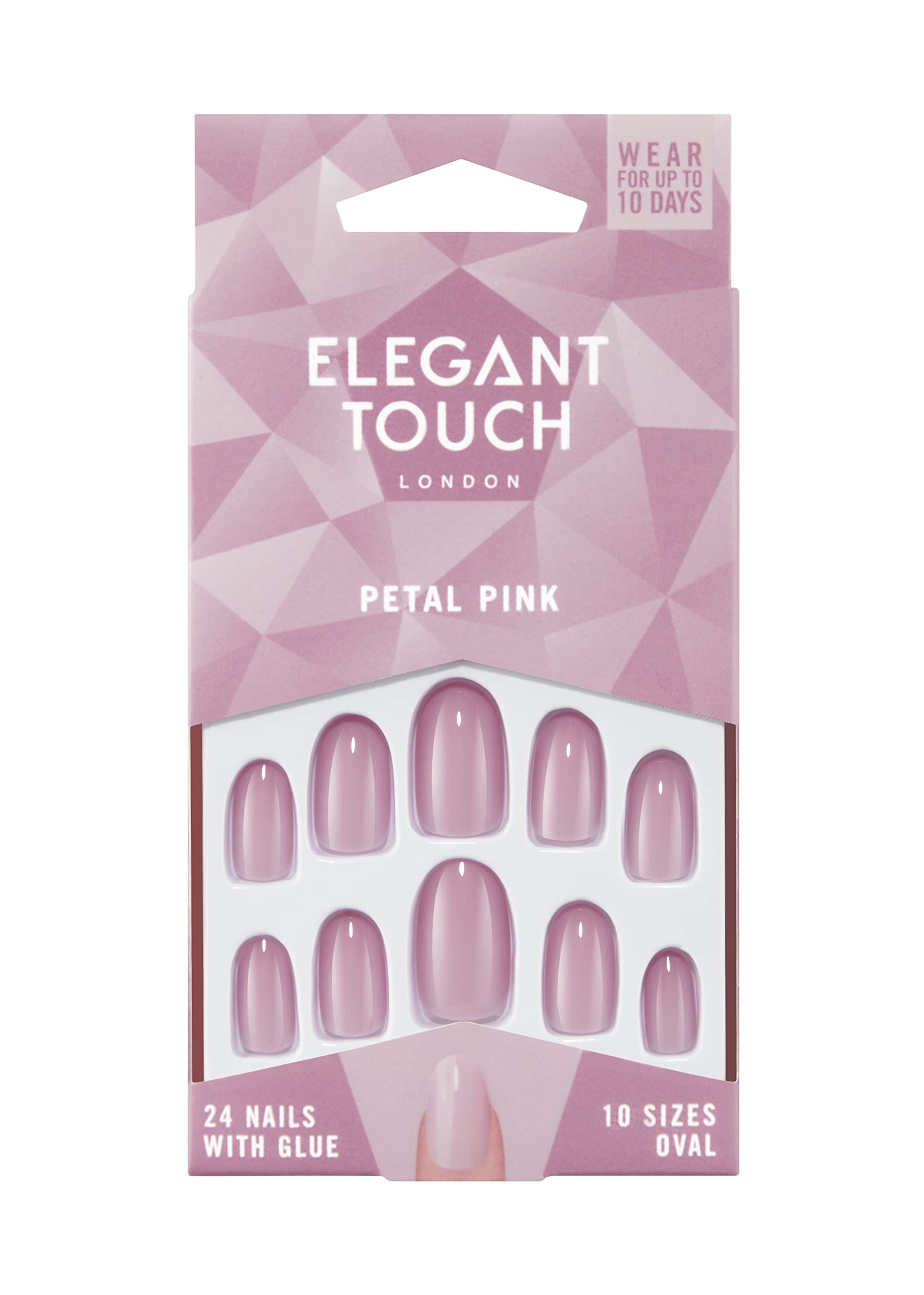 Elegant TouchColour False Nails - PETAL PINK