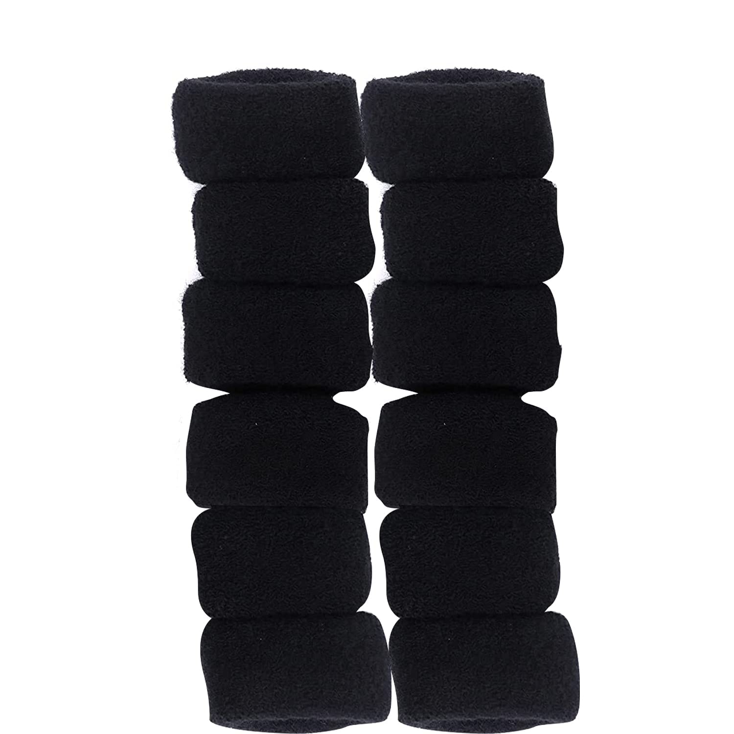 Mom&dreams Rubber Band Black Cotton Scrunchy Hair Band Ties for Women Rubberband Girls Accessories || Large Thick Bun Ponytail Combo Pack of 12 || Soft Elastic Rubber Bands Not Hurt Hair for Toddlers (B0BNLSF29J) Amazon Price History, Amazon Price Tracker