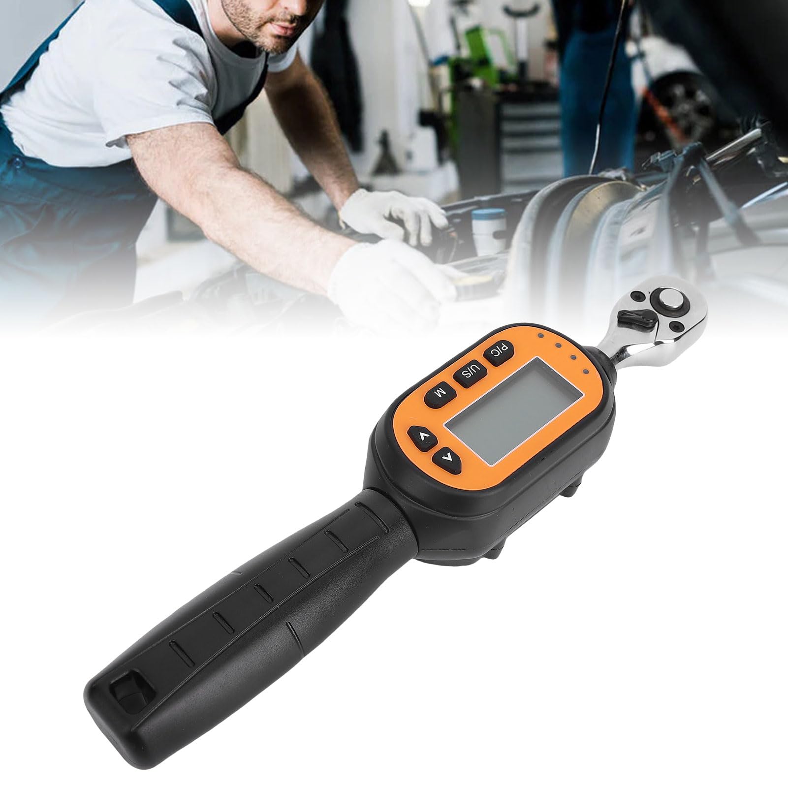 Naroote Llave Dinamométrica Digital, Conector Ajustable de 1/4 Pulgada,