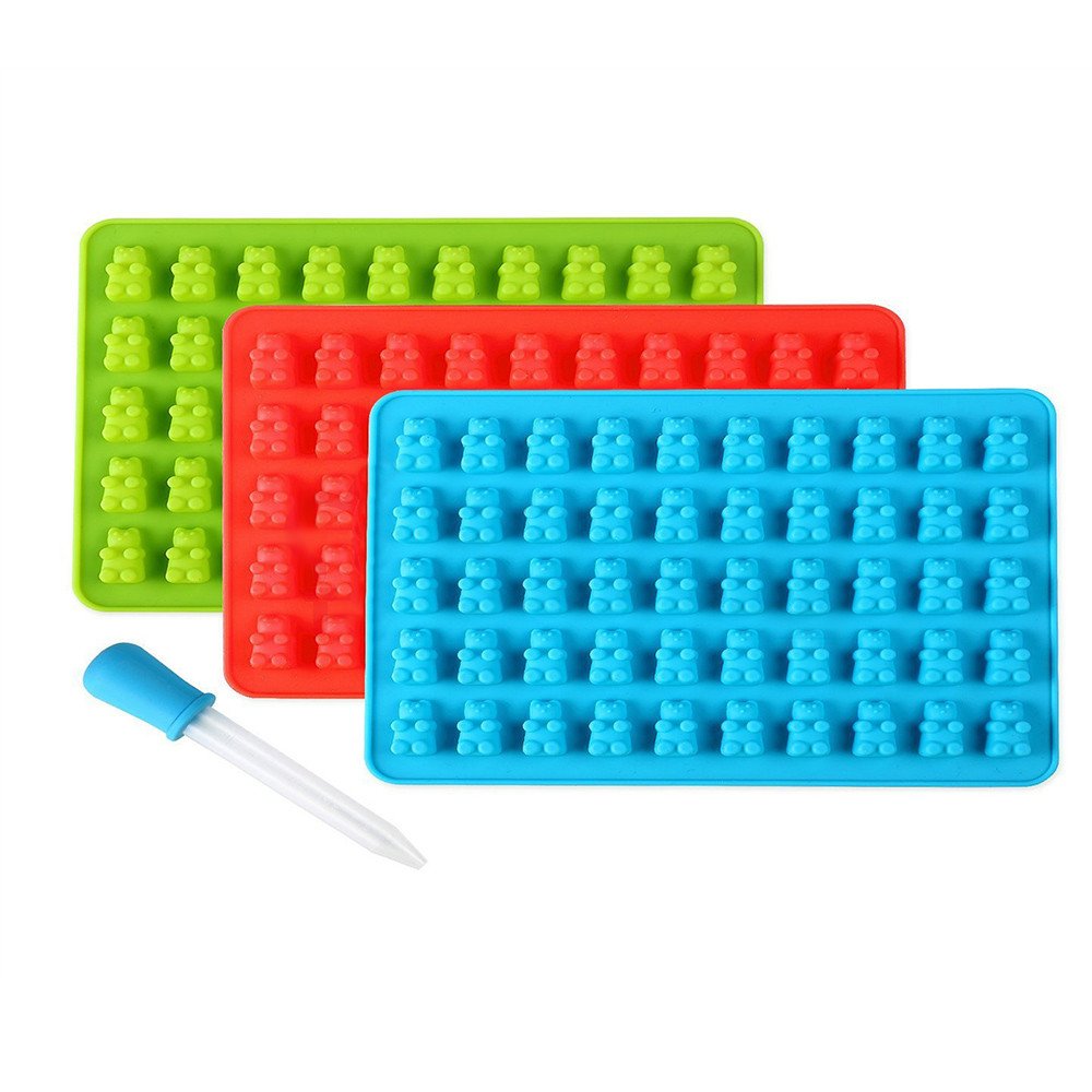 【極美品】　ボンボネロ　グミ　ブルー　青　シリコン Amazon.co.jp: Canshuyan 【人気-3個セット 】シリコン型 グミ型 熊