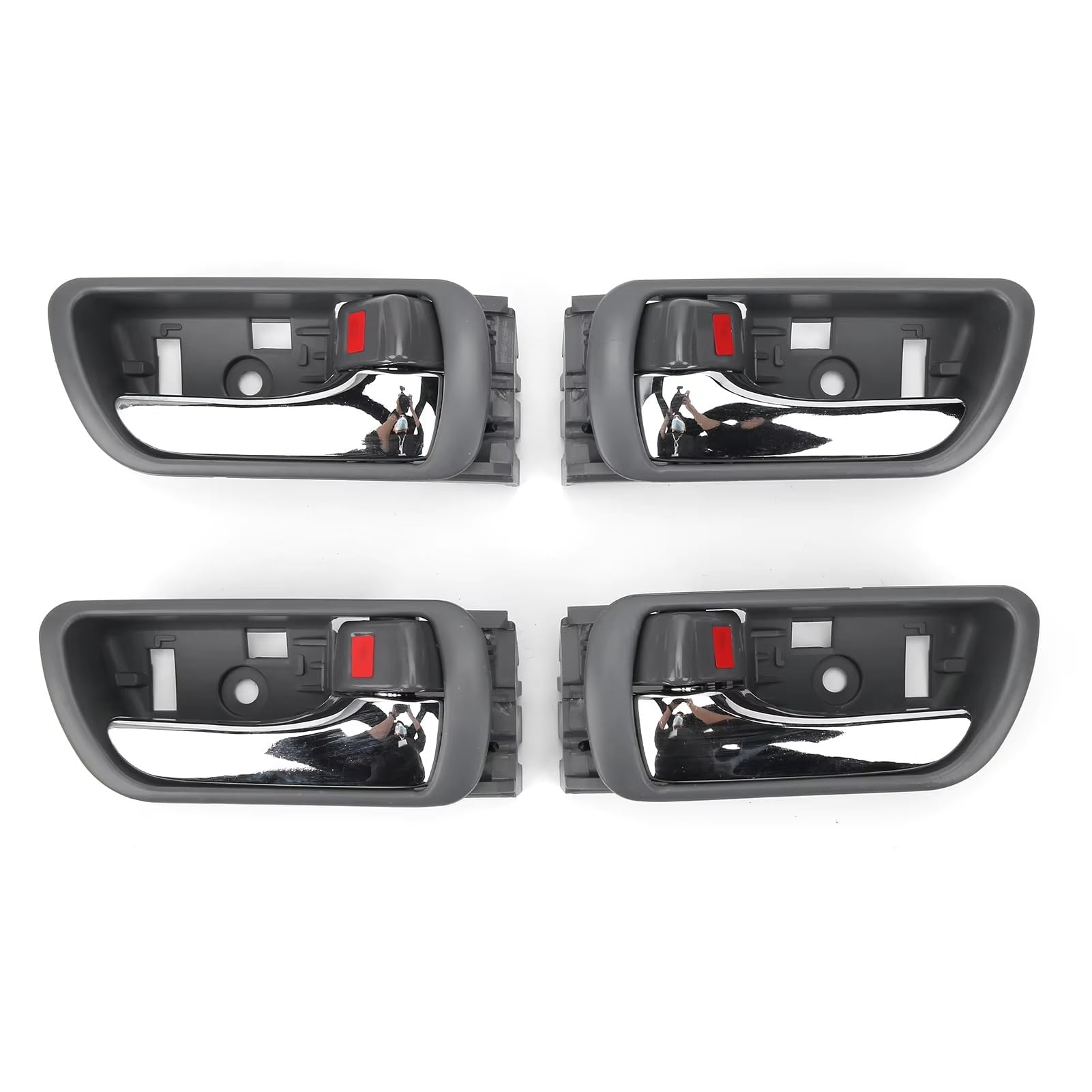 Rynvrncoe One Color Car Door Handle For Camry 2002‑2006 4Pcs Car Interior Door Handles 69206‑33030 69205-33030 Replacement