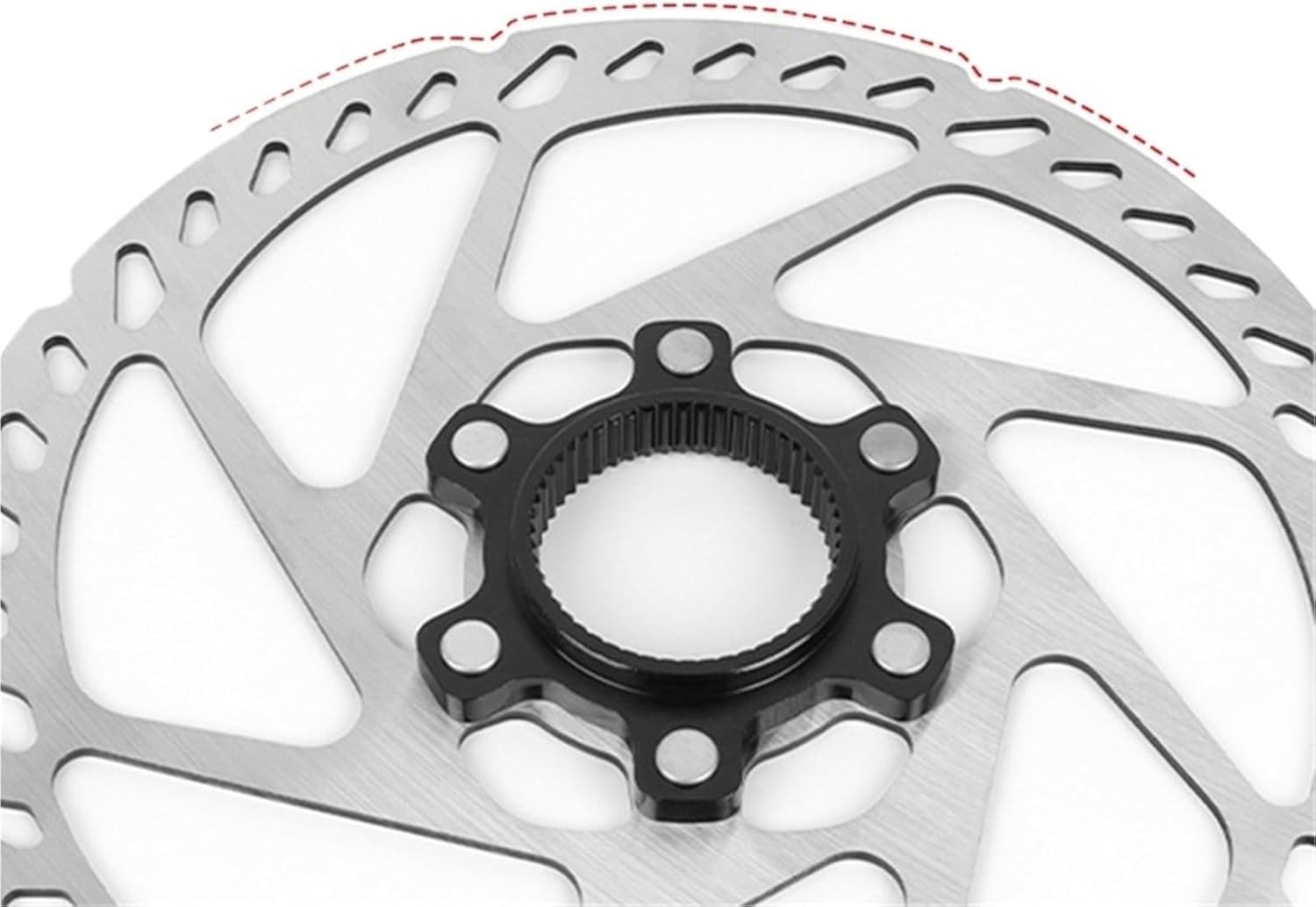 Bicycle Center Lock Hydraulic Disc Brake Rotor - 160/180/203mm for Road & Mountain Bike Replacement Parts(2PC 160mm-160mm)