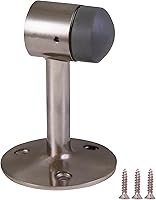 Vista 49 de Gooseneck Door Stop Wall Protector with Rubber Tip, Design House Matte Black Aluminum Door Stopper, 2-Pack, 189290-MB