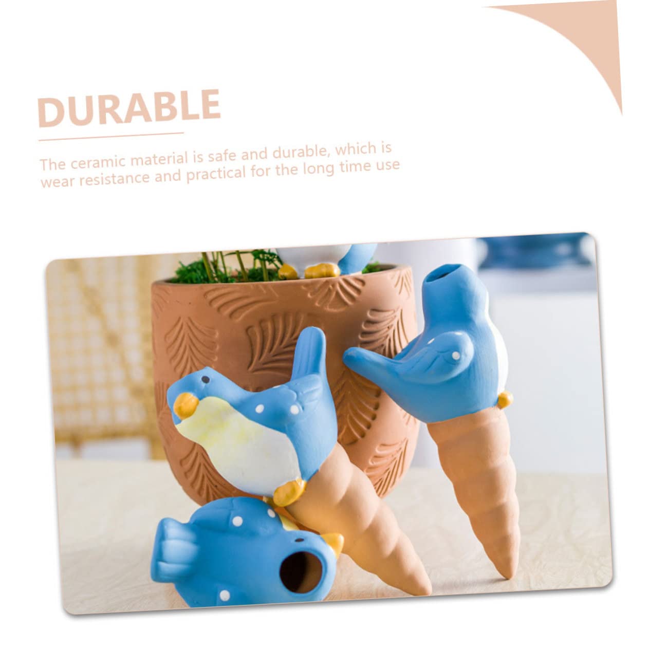 Alasum 4 Pezzi Irrigatori Automatici in Ceramica a Forma di Uccellino per Piante, di Annaffiatura Automatica, per Giardino e Prato
