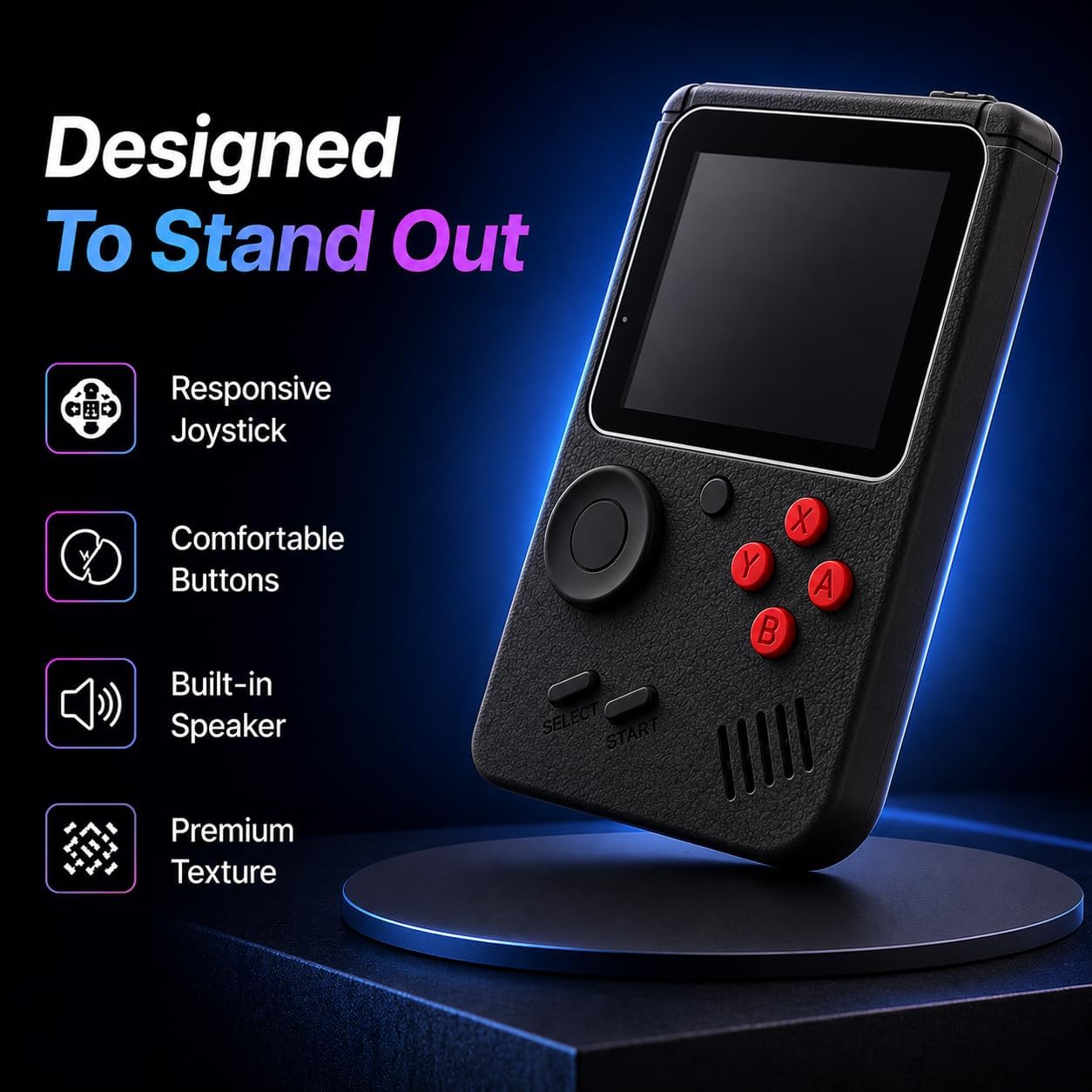 Handheld 200 Mini Game Console with Controller Portable Retro Gaming Device Rechargeable Battery LCD Screen Travel Friendly Retro Black 8 61T6mOb9QQL. AC SL1254