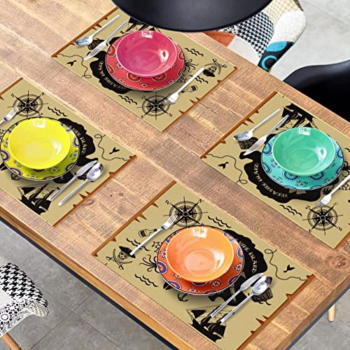 Sets de table nautiques de table à manger antidérapants 30x45 - 8