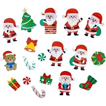 Christmas Santa Cupcake Toppers Edible Wafer Paper Fairy Cake Toppers Birthday Cake Baking Decorations 100pcs
