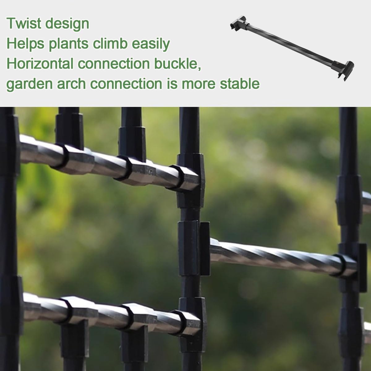 Metall Gartenbogen Rosen Torbogen Rankhilfe, Halbbogen Für Kletterpflanzen, 0.6 1.2 1.5 1.8 2.0 2.4 2.5 2.6 2.7 3.0 m Stabiles Rankbogen Rankgitter Rosenspalier, Terrasse Dekor(WxH 2.0x2.7 m)