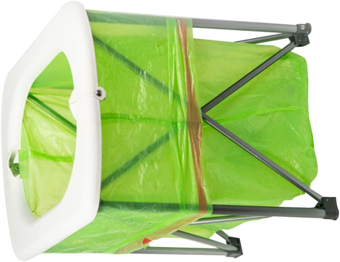 Zerodeko Portable Folding Outdoor Toilet Lightweight Sturdy Multi-function Emergency Commode for Camping Hiking Travel Vehicle Trips