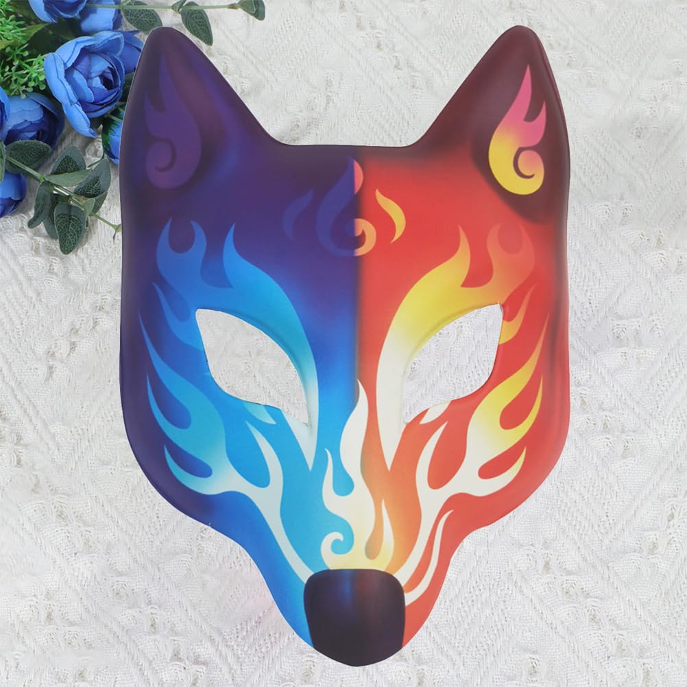VICASKY 1pc Carnival Mask Lightweight Masquerade Animal Face Mask for Elegant Costume Parties Halloween and Cosplay Stylish Printed Leather Design for Unique Celebrations