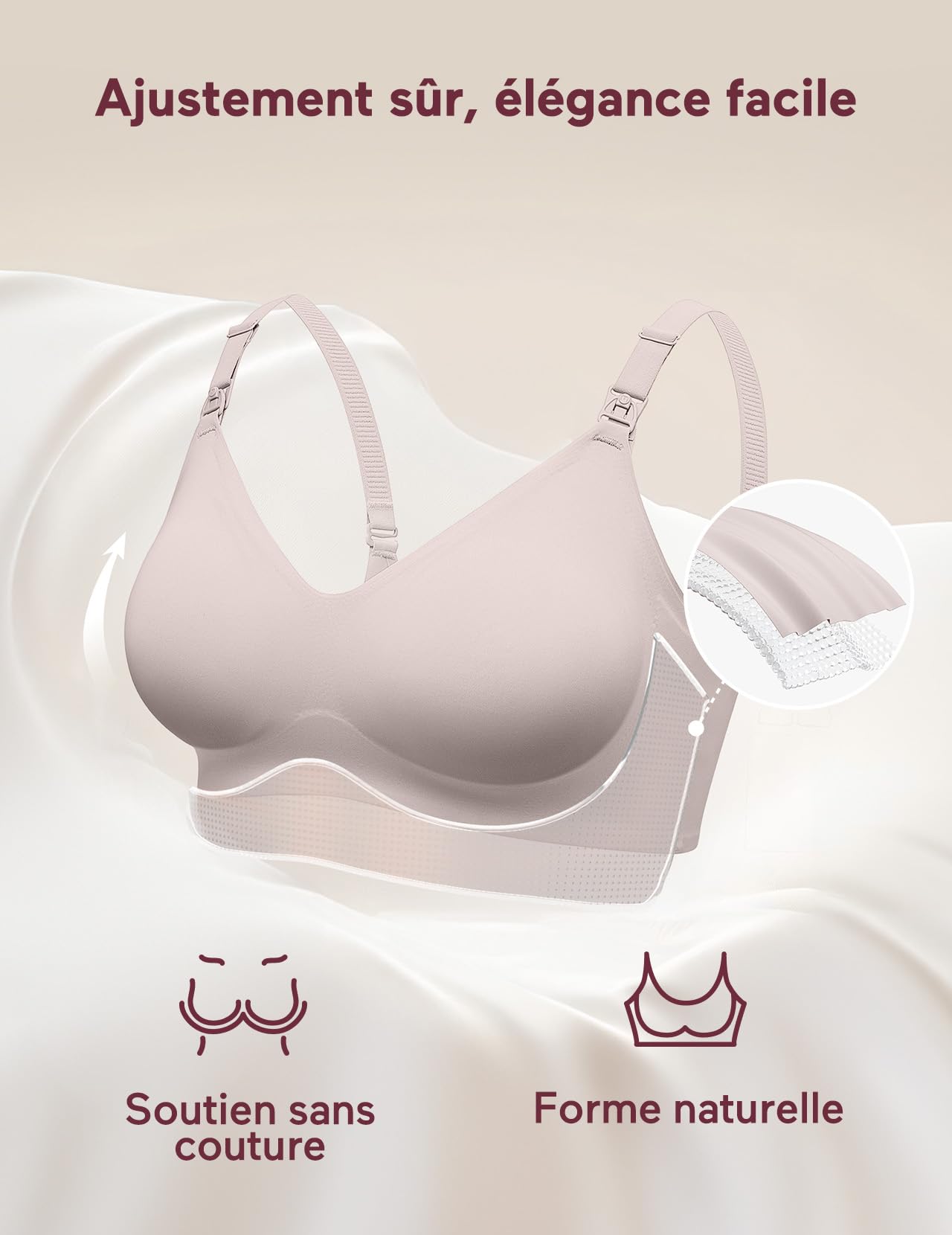 momcozy Soutien-Gorge Allaitement, sans Couture brassière Allaitement, Confort Soutien-Gorge sans Armature