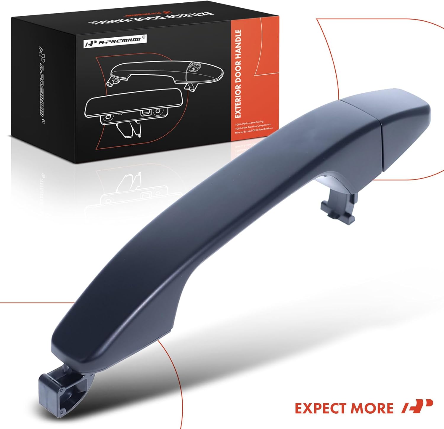 A-Premium Rear Driver or Passenger Side Exterior Door Handle Compatible with Chevrolet Tahoe, Colorado, Suburban & GMC Canyon, 2015-2022, Primed Black, Replace# 14507006, 23253821