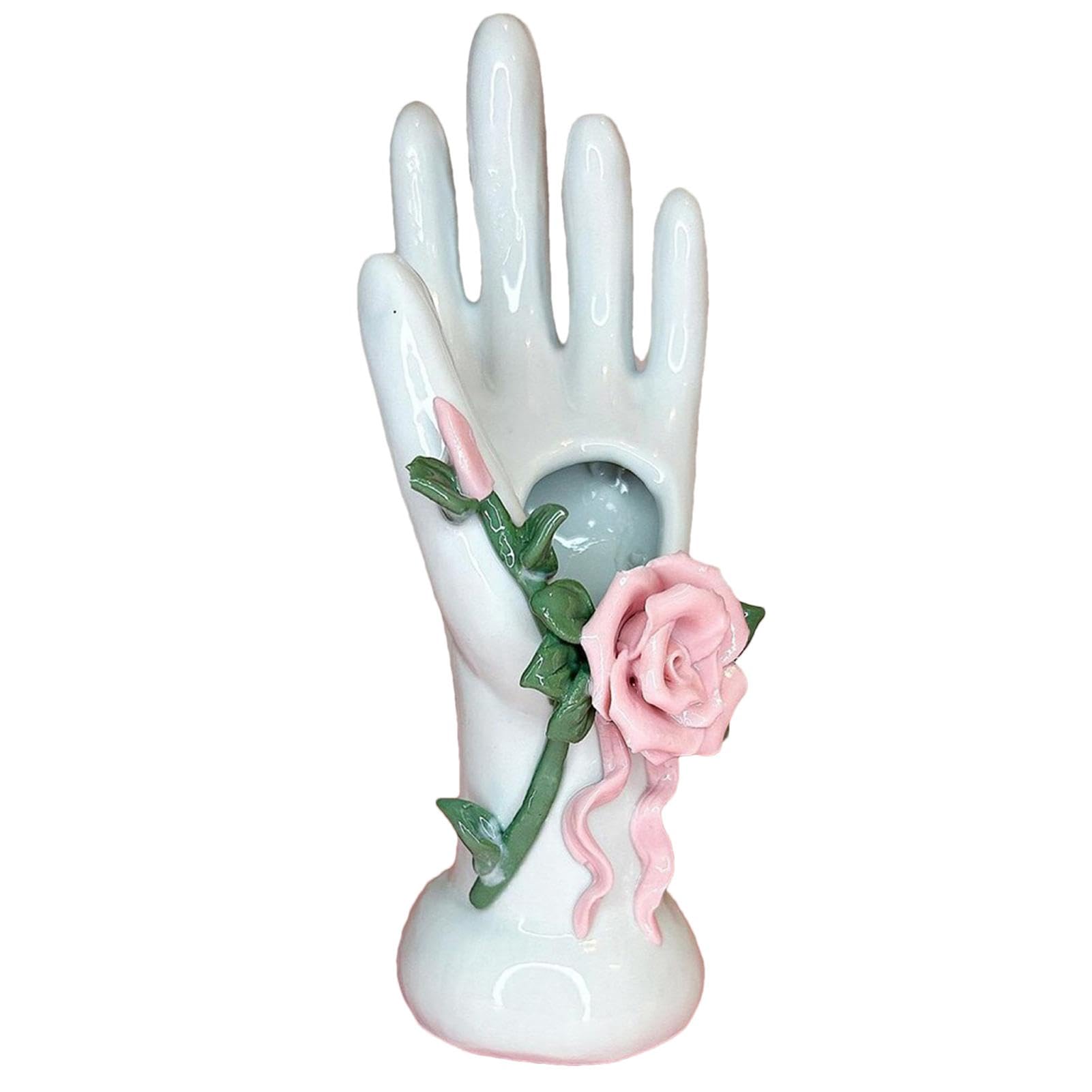 Vase en résine en forme de main d'art moderne pour centres de table créatifs