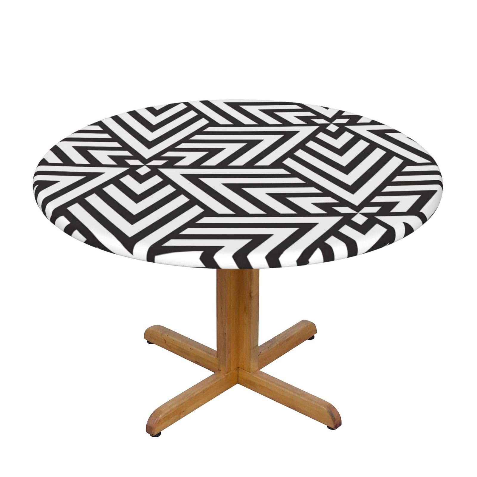 ZQYTGFDC printidea S Decorative Round Tablecloth Waterproof Anti Stain Oil Proof Size for 40 50 inch