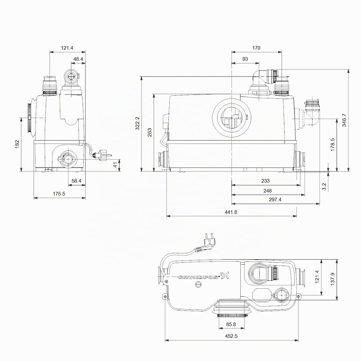 Grundfos sololift 2 - Trituradora sololift2 wc-3 1x230v