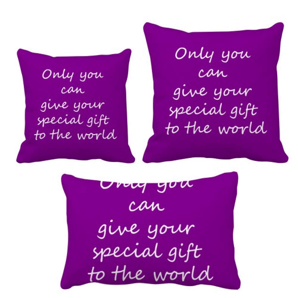 Housse de coussin You Can Give Gift World pour coin lecture et chambre cocooning