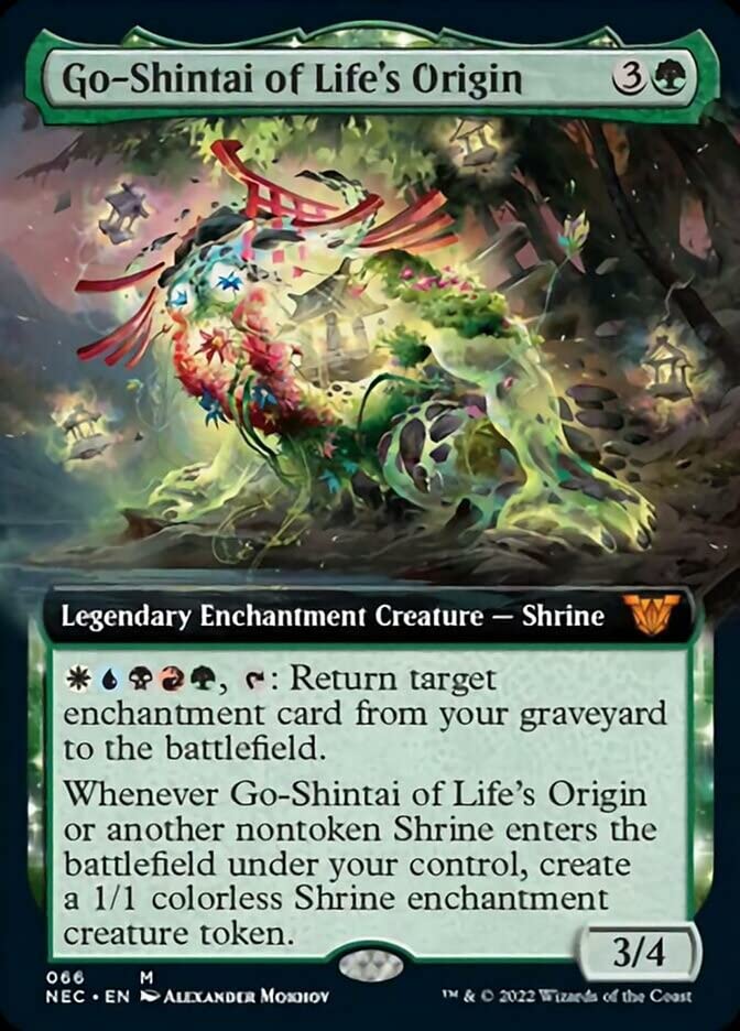 Magic: the Gathering - Go-Shintai of Life's Origin (066) - Extended Art - Neon Dynasty Commander Magic: the Gathering - Go-Shintai of Life's Origin (066) - Extended Art - Neon Dynasty Commander