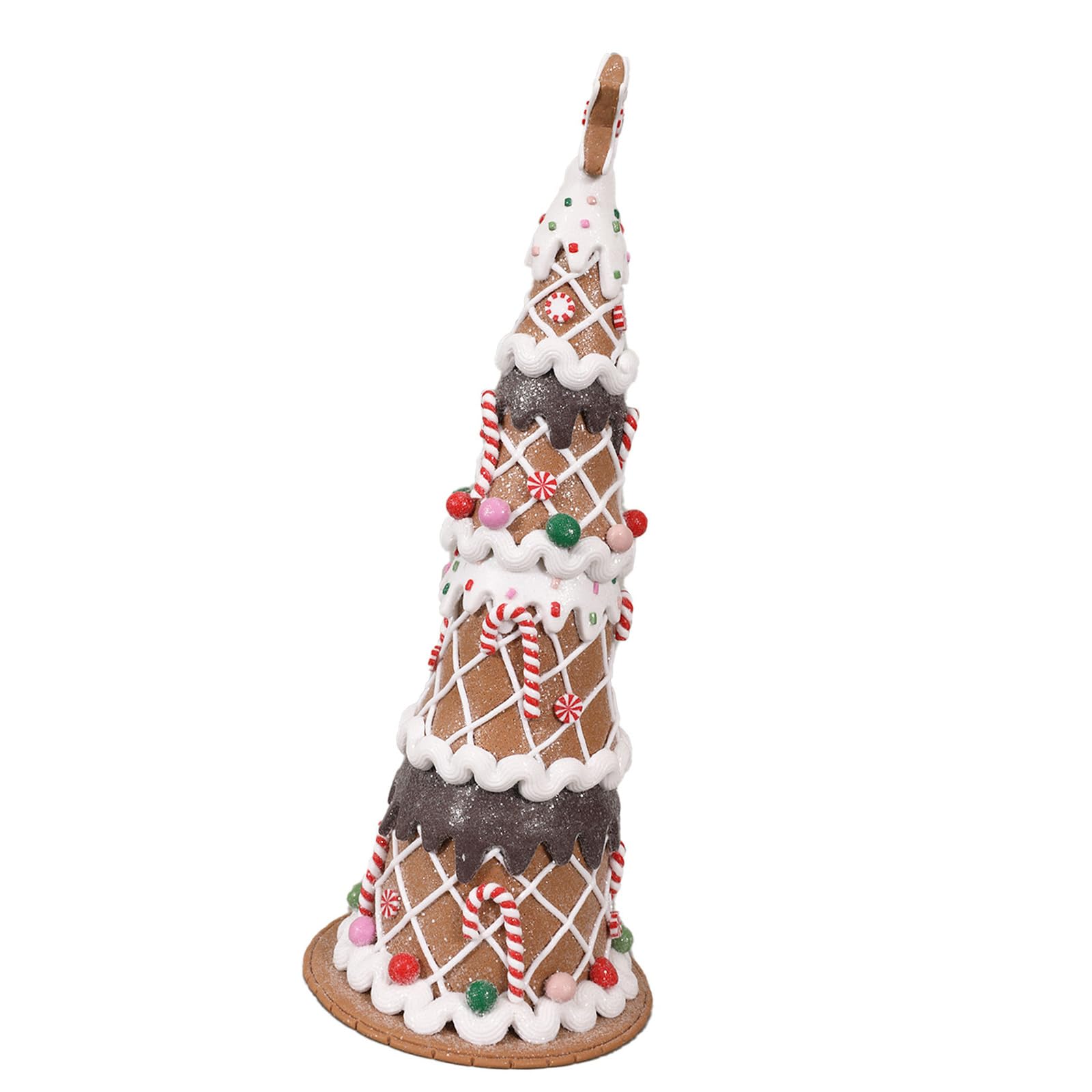 Christmas Tree Tabletop Ornament, PVC Soft Clay Freestanding Holiday Decor for Shelf, Counter, Mantel and Desktop Display Freestanding Tree Display Mantel Counter Desktop