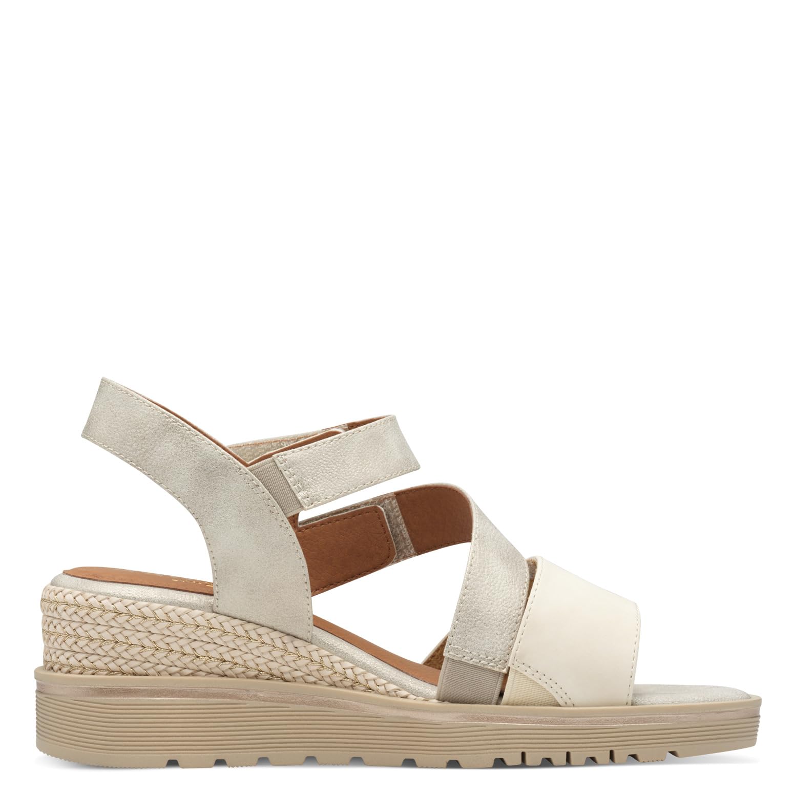 Jana Sandali da Donna con Zeppa Vegan con Chiusura a Strappo