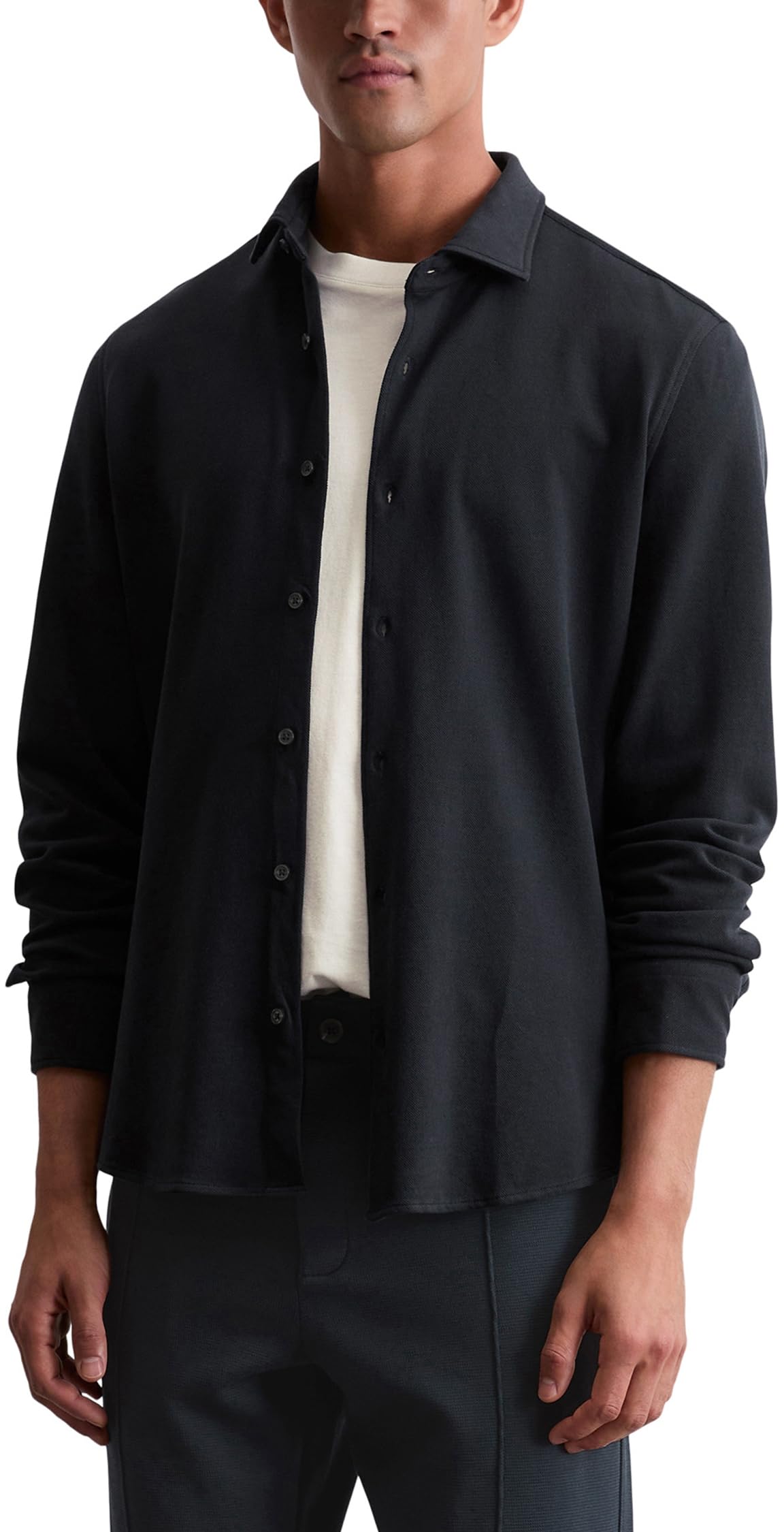 Marc O'polo Men's 898 Marc Oߴpolo Shaped Fit Organic Cotton Shirt, Blue (Dark Navy), Xl