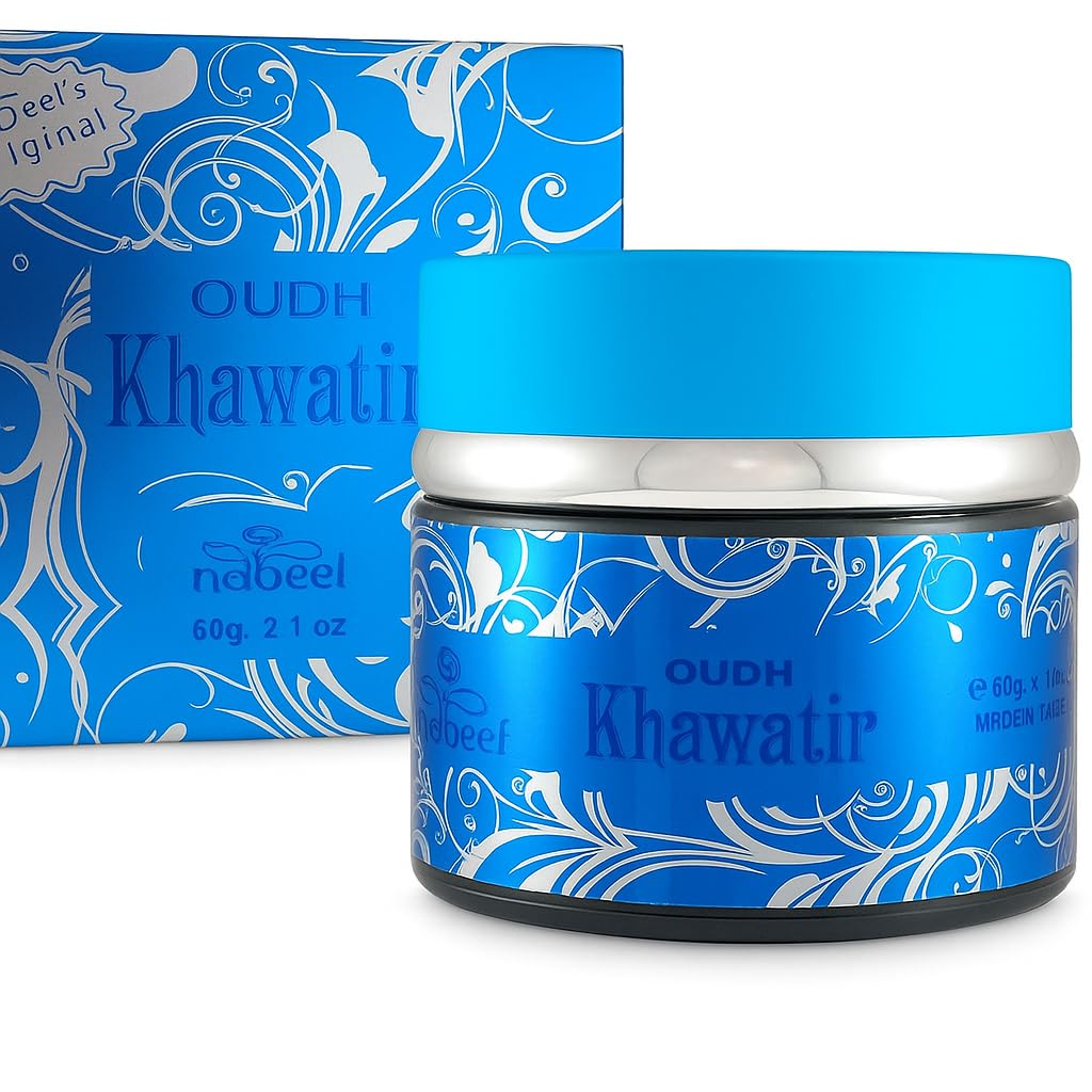 Nabeel Khawatir Oudh Bakhoor Chips 60g – Arabian Incense with JRose Trolley Keychain | Long Lasting Luxury Home Fragrance | Lemon, Jasmine, Rose, Patchouli, Sandalwood, Vanilla, White Musk