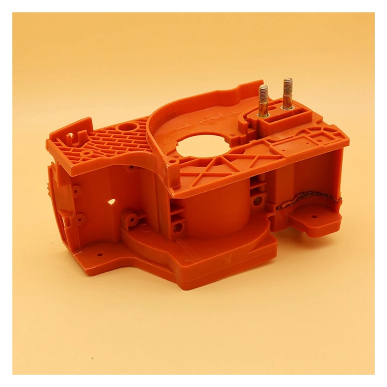Compatible con HUSQVARNA 136, 137, 141 y 142, carcasa del cárter del motor, depósito de aceite, motosierra de jardín, piezas de repuesto del motor.