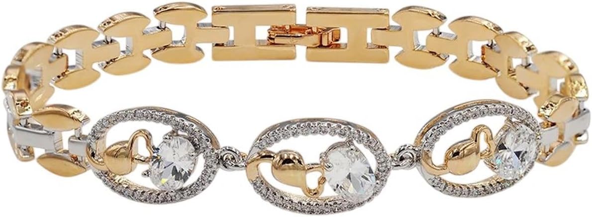 New 2026 Unisex (190 * 12 Mm) Mix Gold Plated Watch Bracelets Women Multicolor Zircon Fashion Jewelry Findings Trendy Accessories Creative Gift For Women And Men