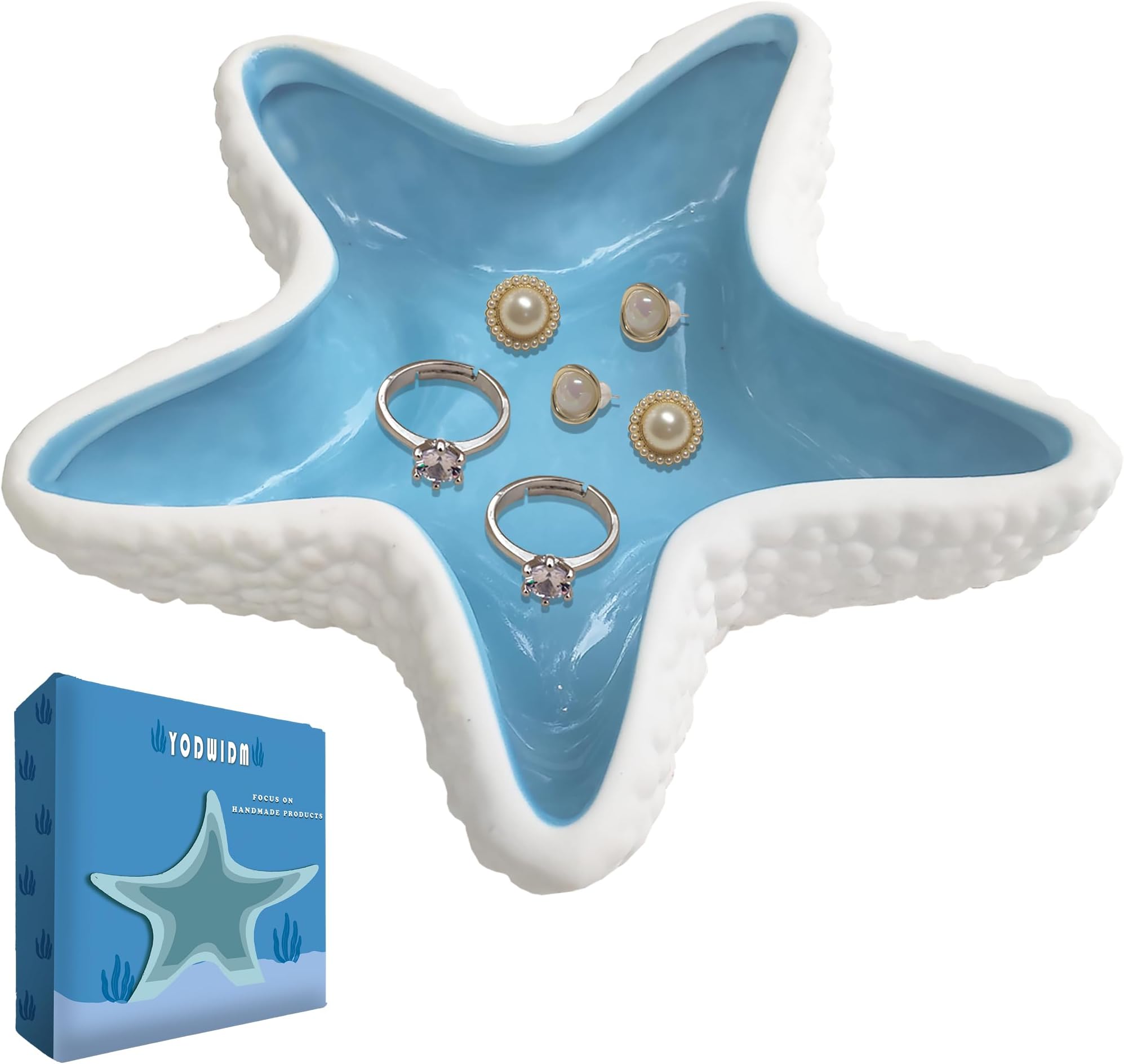Amazon.com: LJCA Shell Tray, Seashell Jewelry Dishes for Women, Ceramic ...