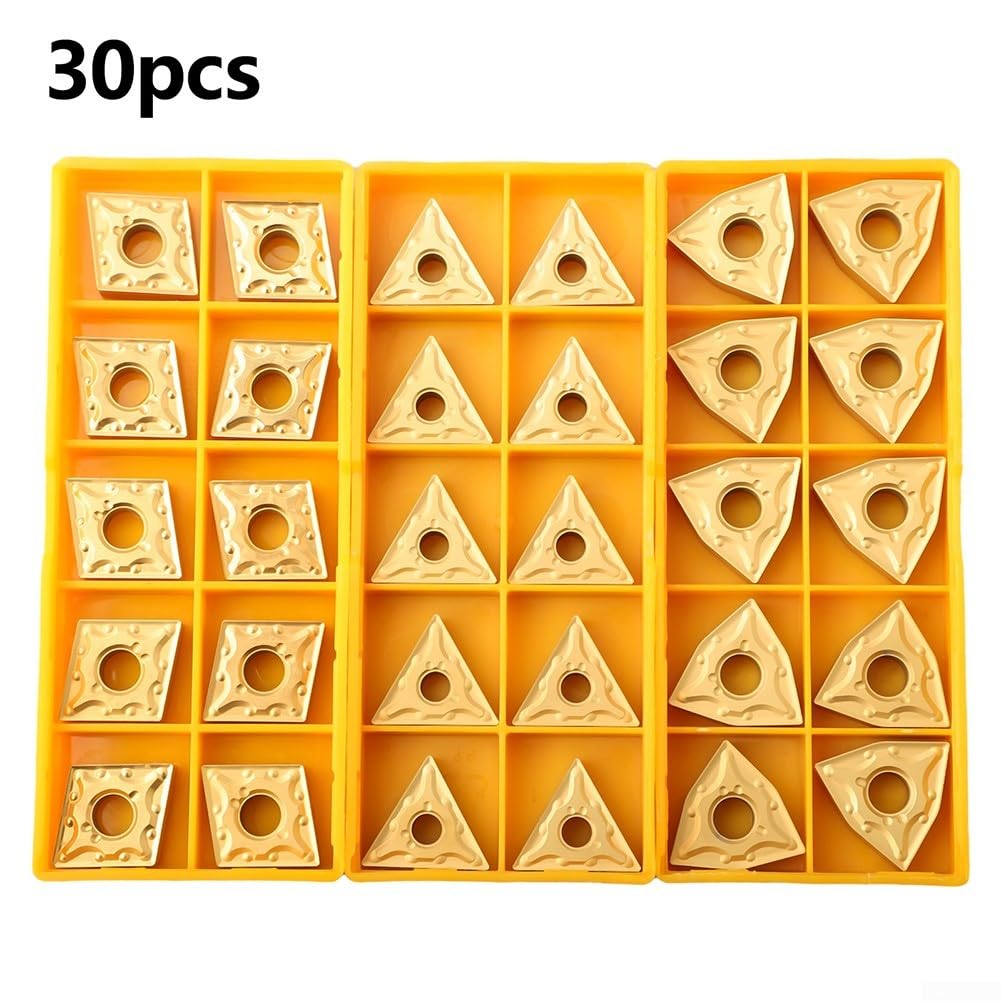 CNMG431, WNMG431 & TNMG331 Kit de 30 pièces pour plaquettes de tournage CNMG431, WNMG431 et TNMG331