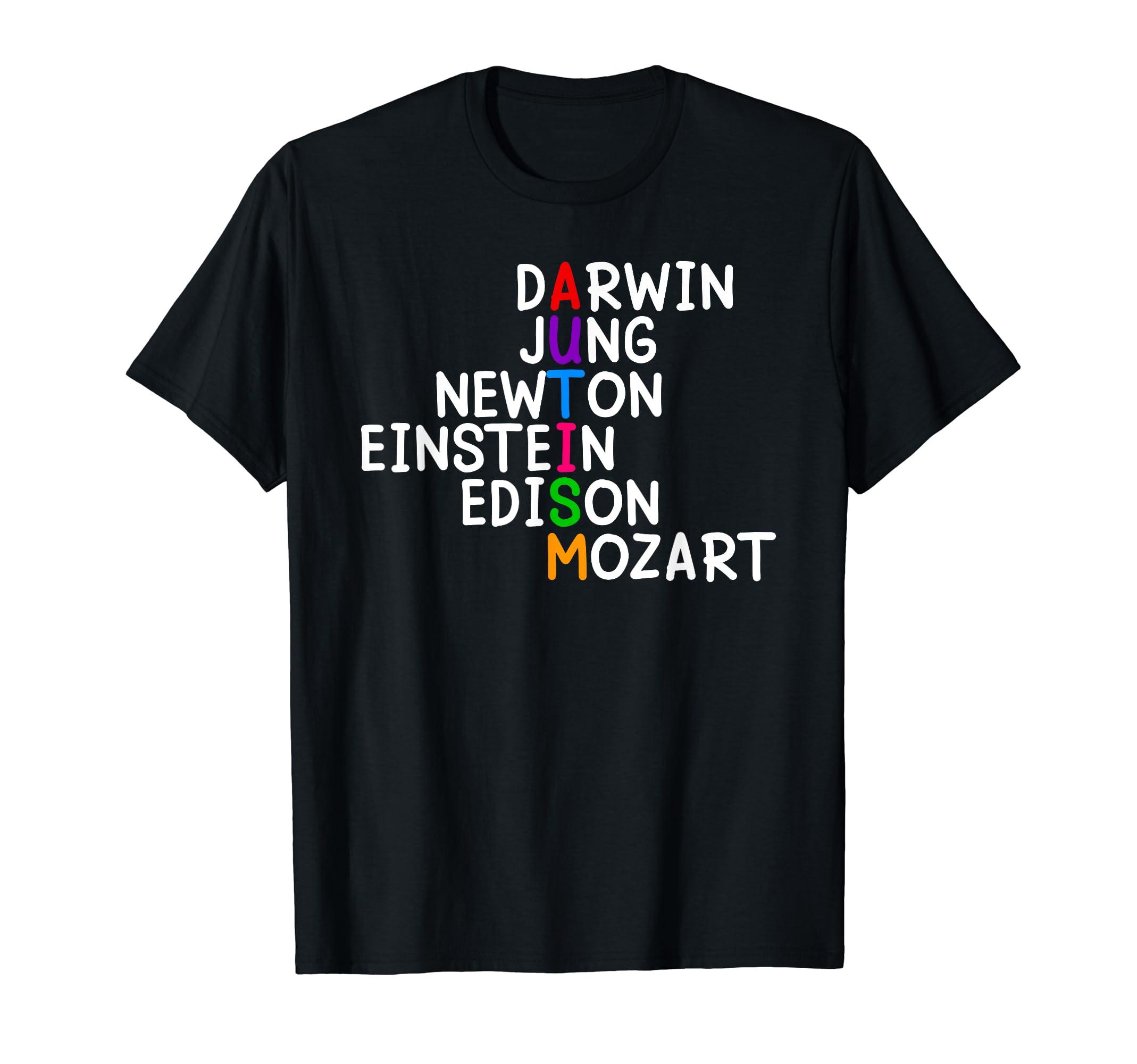 Autism Awareness Shirt For Kids - Funny AutismAutism Shirt For Kids - Darwin Jung Newton Einstein Edison T-Shirt