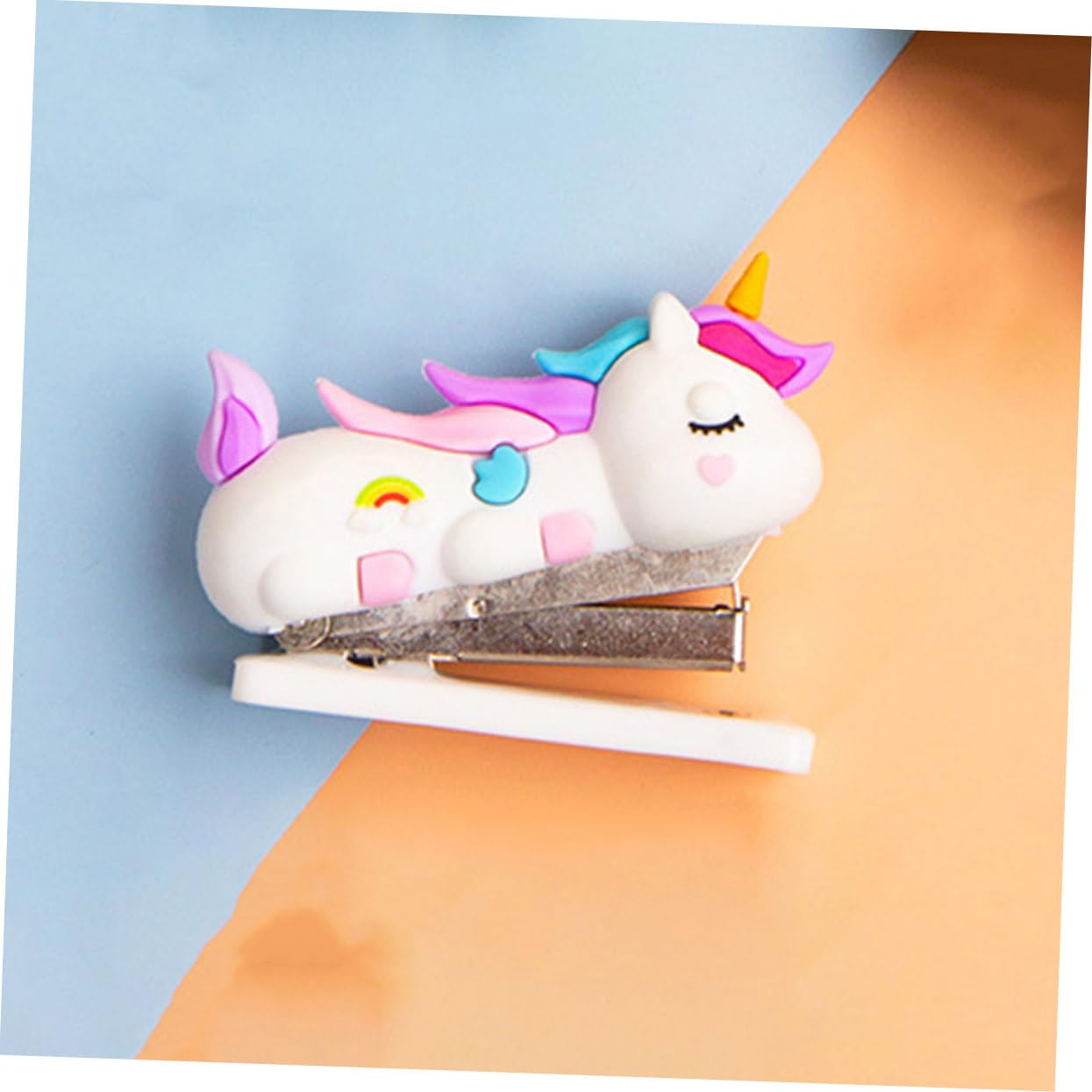 Operitacx 10pezzi Stapler Cartoon Cute Hand Stapler for Office Home School Lightweight Portable for Students Crafting