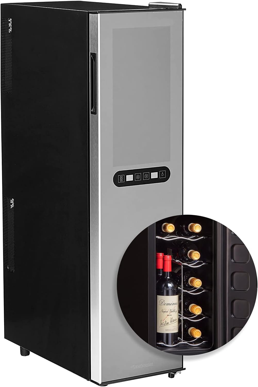 Wine Enthusiast Silent 18 Bottle Wine Refrigerator Freestanding Slimline Bottle