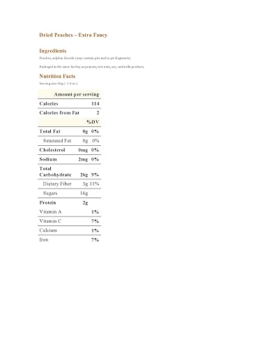 Miniatura 3 de Melocotones secos - Melocotones XF - Granel - Caja de 5 lb